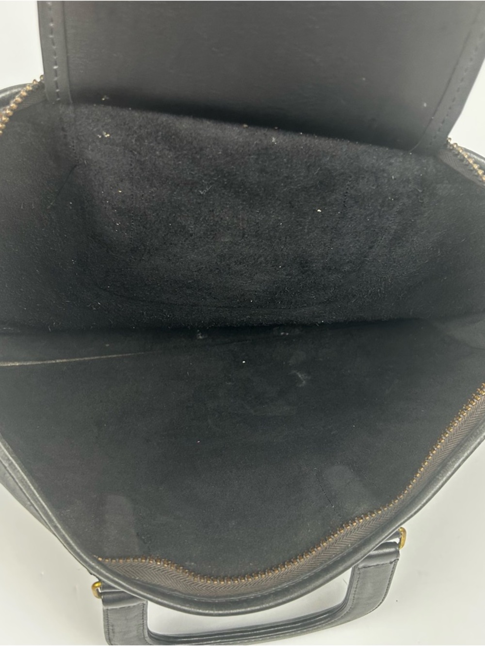 Vintage Coach Classic Black Leather Briefcase - Women’s Professional Work Bag - Picture 12 of 14